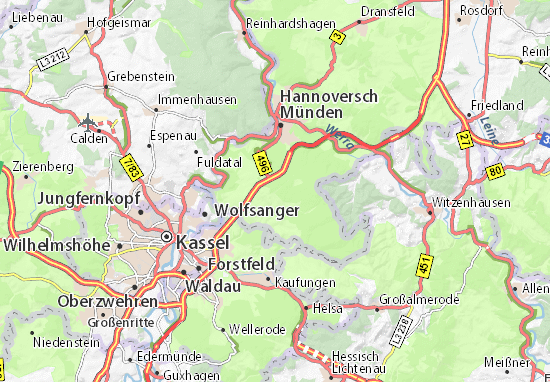 Karte Stadtplan Staufenberg