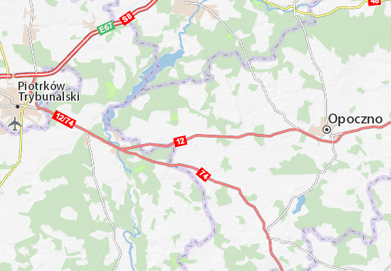 Kaart Plattegrond Mniszków