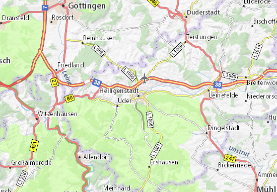 Karte Stadtplan Heiligenstadt