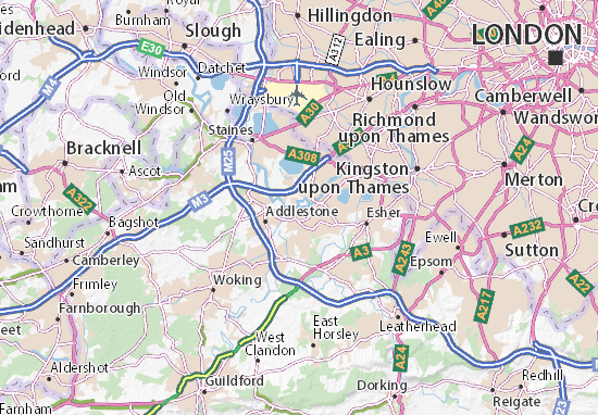 Mapas-Planos Weybridge