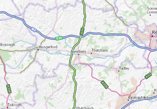 Mapa Newbury