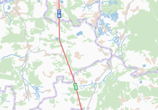 Kaart Plattegrond Serekhovychi
