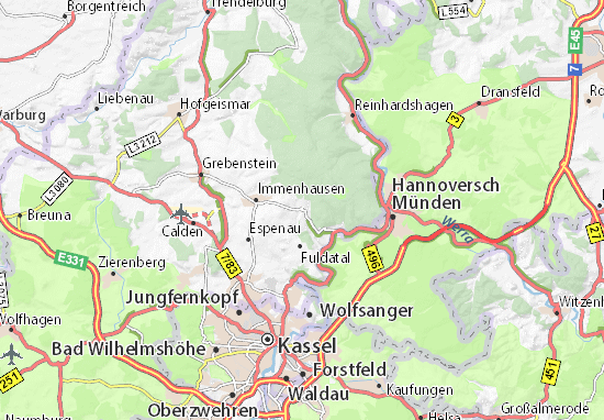 Karte Stadtplan Holzhausen