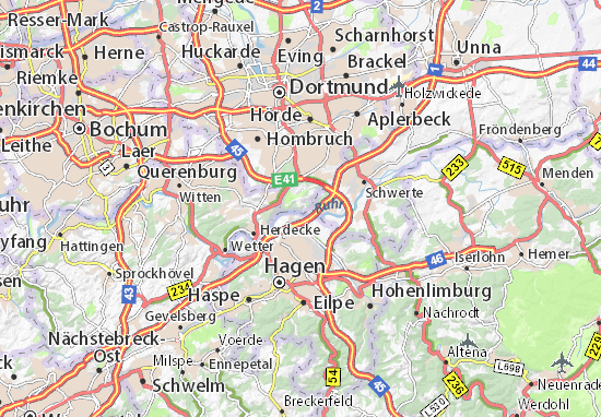 Karte Stadtplan Hohensyburg