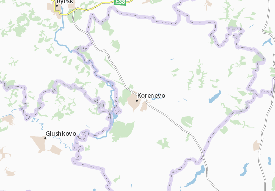 Mapa Korenevo