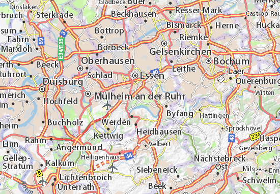 Karte Stadtplan Stadtwald