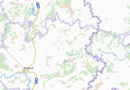 Machulyshcha Map