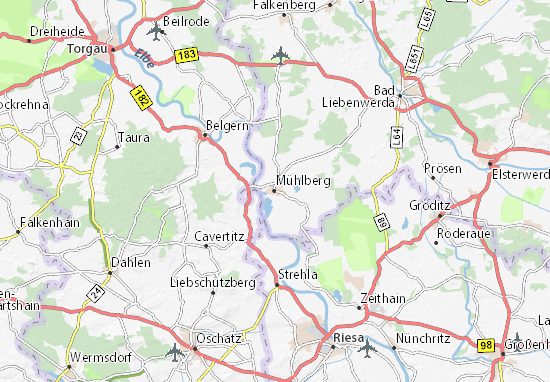 Mapas-Planos Mühlberg