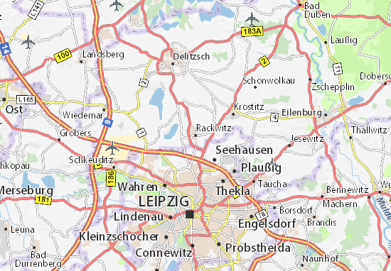 Karte Stadtplan Rackwitz