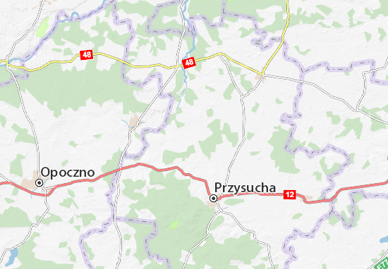 Karte Stadtplan Rusinów