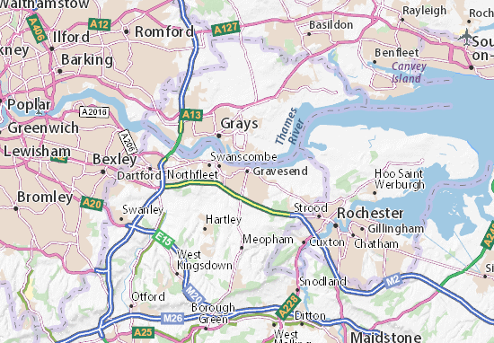 Gravesend Map