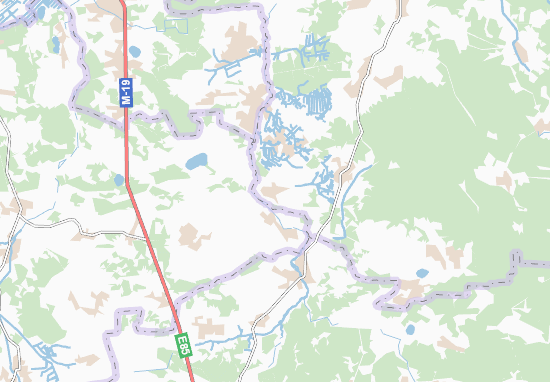 Karte Stadtplan Lychyny