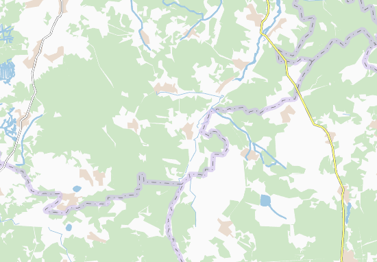 Karte Stadtplan Velykyi Obzyr
