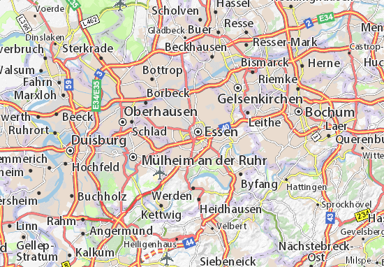 Karte Stadtplan Westviertel