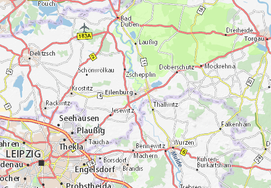 Mapa Plano Eilenburg