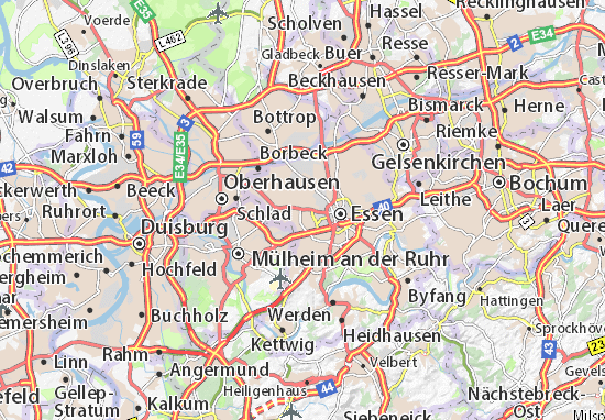 Karte Stadtplan Altendorf