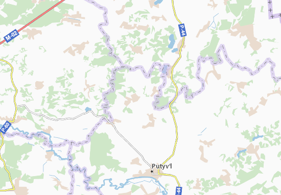 Karte Stadtplan Volokytyne
