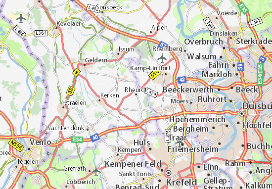 Mapa Rheurdt