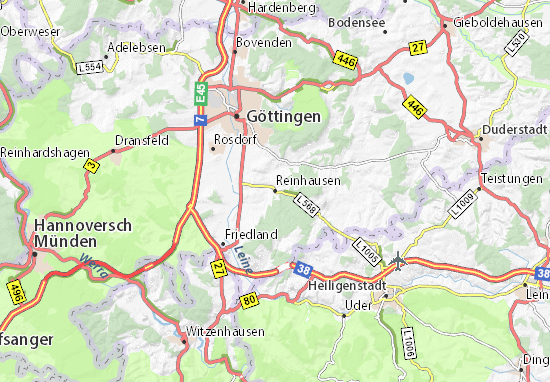 Kaart Plattegrond Reinhausen