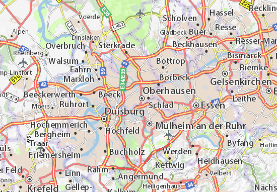 Mapa Altstadt-Mitte