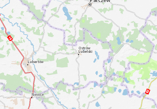 Karte Stadtplan Ostrów Lubelski