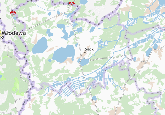 Karte Stadtplan Šac&#x27;k