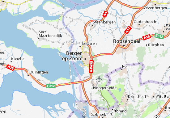 Carte-Plan Bergen op Zoom