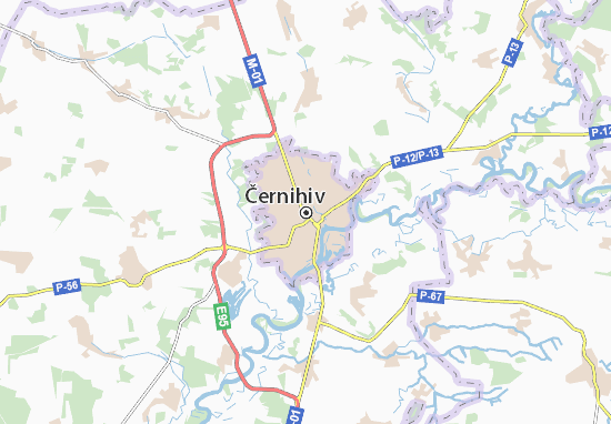 Černihiv Map