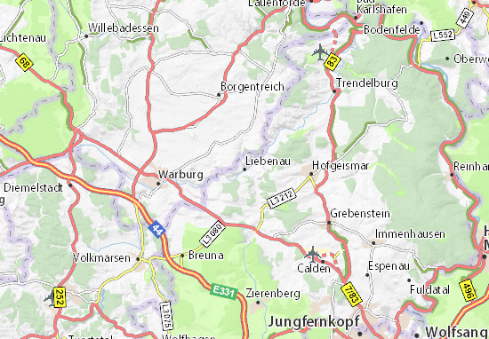 Liebenau Map
