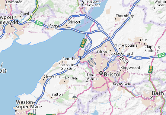 Karte Stadtplan Bristol