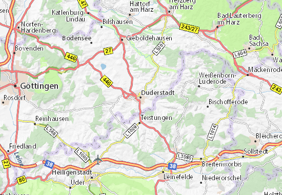 Karte Stadtplan Duderstadt