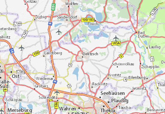 Karte Stadtplan Delitzsch