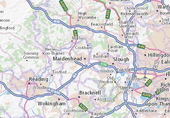 Mapa Maidenhead