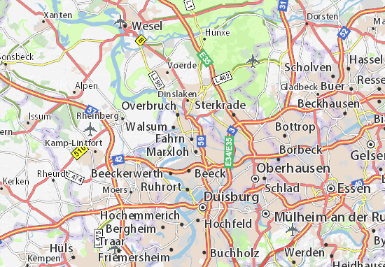 Karte Stadtplan Aldenrade