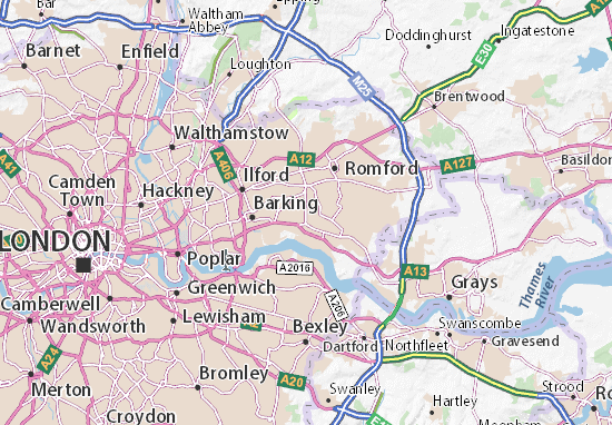 Dagenham Map