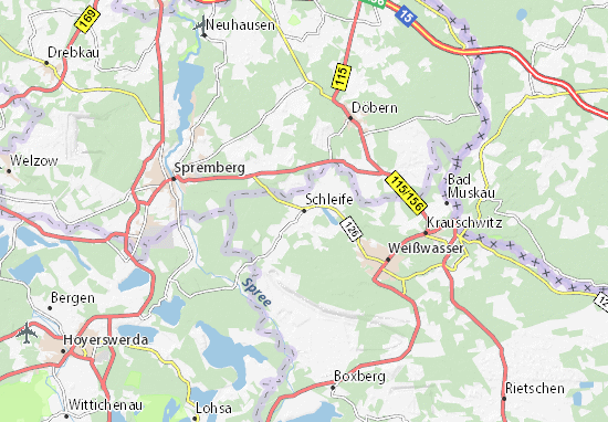 Karte Stadtplan Schleife