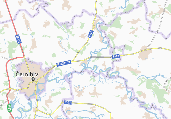 Brusyliv Map