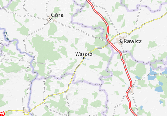 Karte Stadtplan Wąsosz