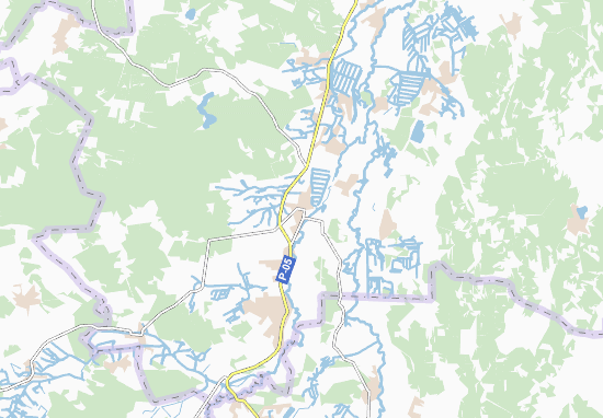 Kaart Plattegrond Dubrovytsya