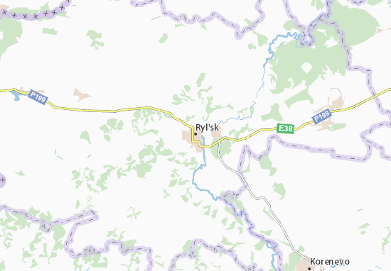 Karte Stadtplan Ryl&#x27;sk