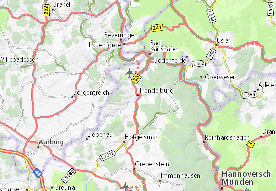 Karte Stadtplan Trendelburg