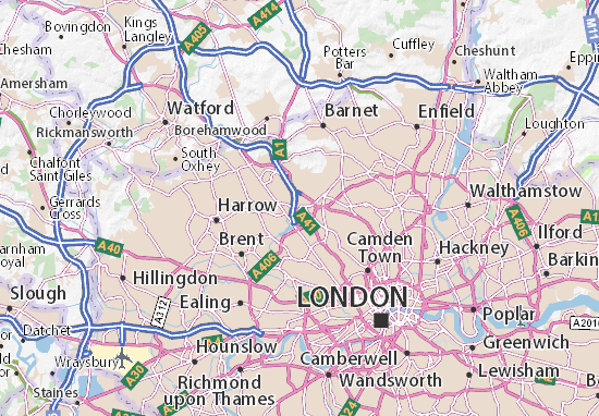 Mapa Hendon