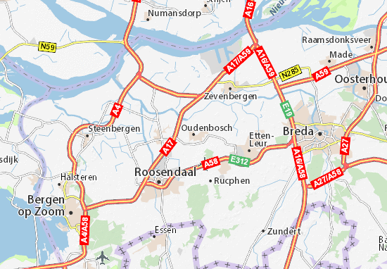 Mapa Plano Oudenbosch