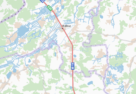 Karte Stadtplan Vydranytsya