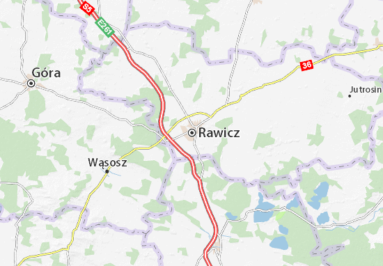 Kaart Plattegrond Rawicz