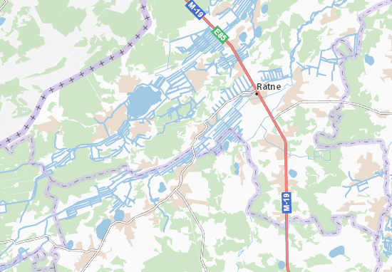 Karte Stadtplan Zdomyshel&#x27;