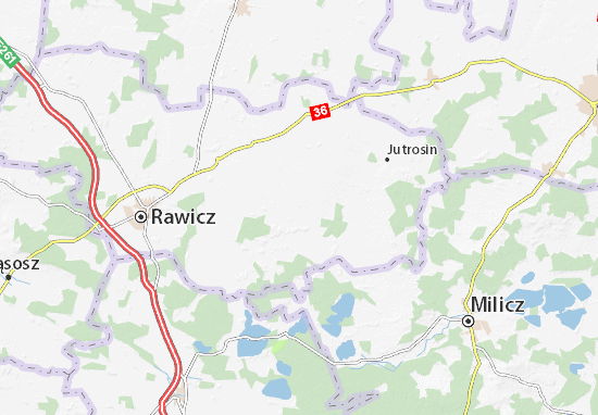Pakosław Map