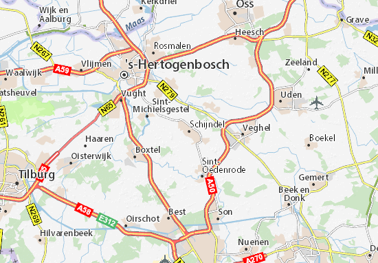 Karte Stadtplan Schijndel
