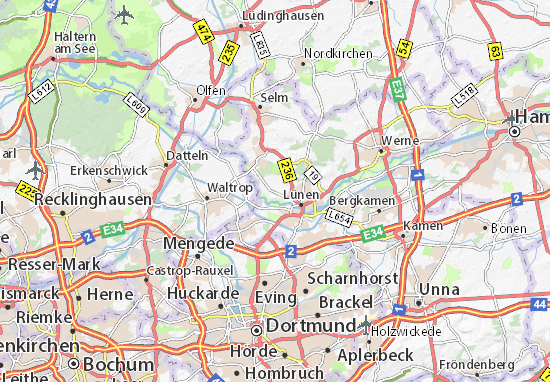 Karte Stadtplan Heikenbergsiedlung