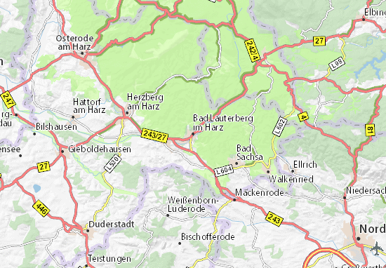Bad Lauterberg im Harz Map